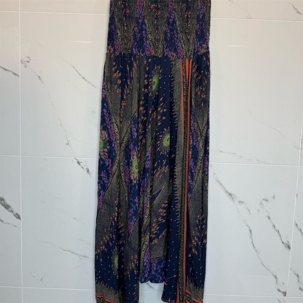Salamola Women's Harem Pants M Multicolor Boho Wide-Leg Casual